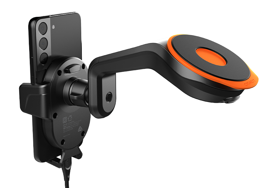 Cygnett Universal Window & Dash Car Mount & Wireless Charger - Black