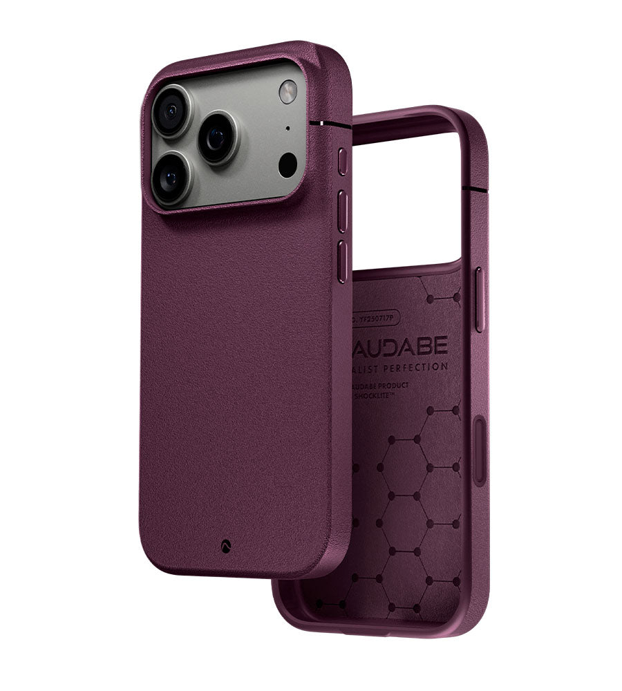 Sheath (OPEN) Case MagSafe iPhone 18 Pro 6.3 in Almandine - Caudabe