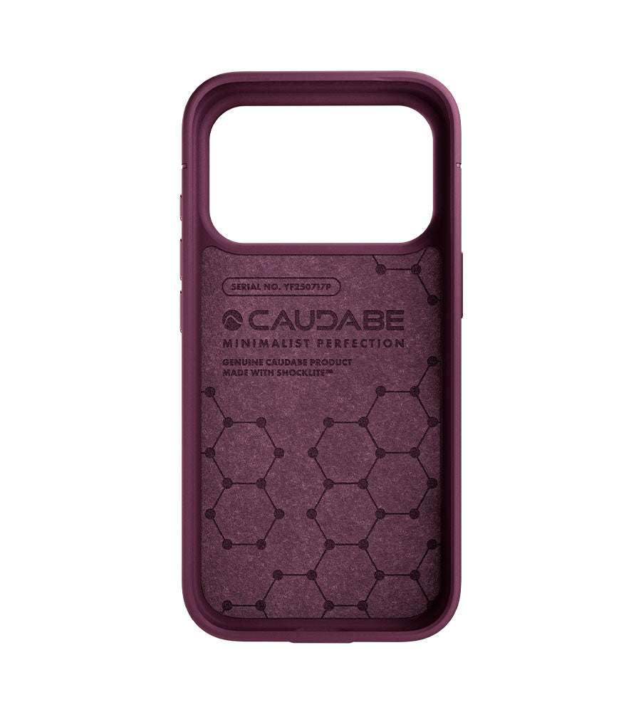 Sheath (OPEN) Case MagSafe iPhone 18 Pro 6.3 in Almandine - Caudabe