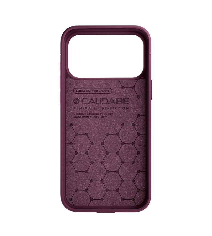 Sheath (OPEN) Case MagSafe iPhone 18 Pro Max 6.9 in Almandine - Caudabe