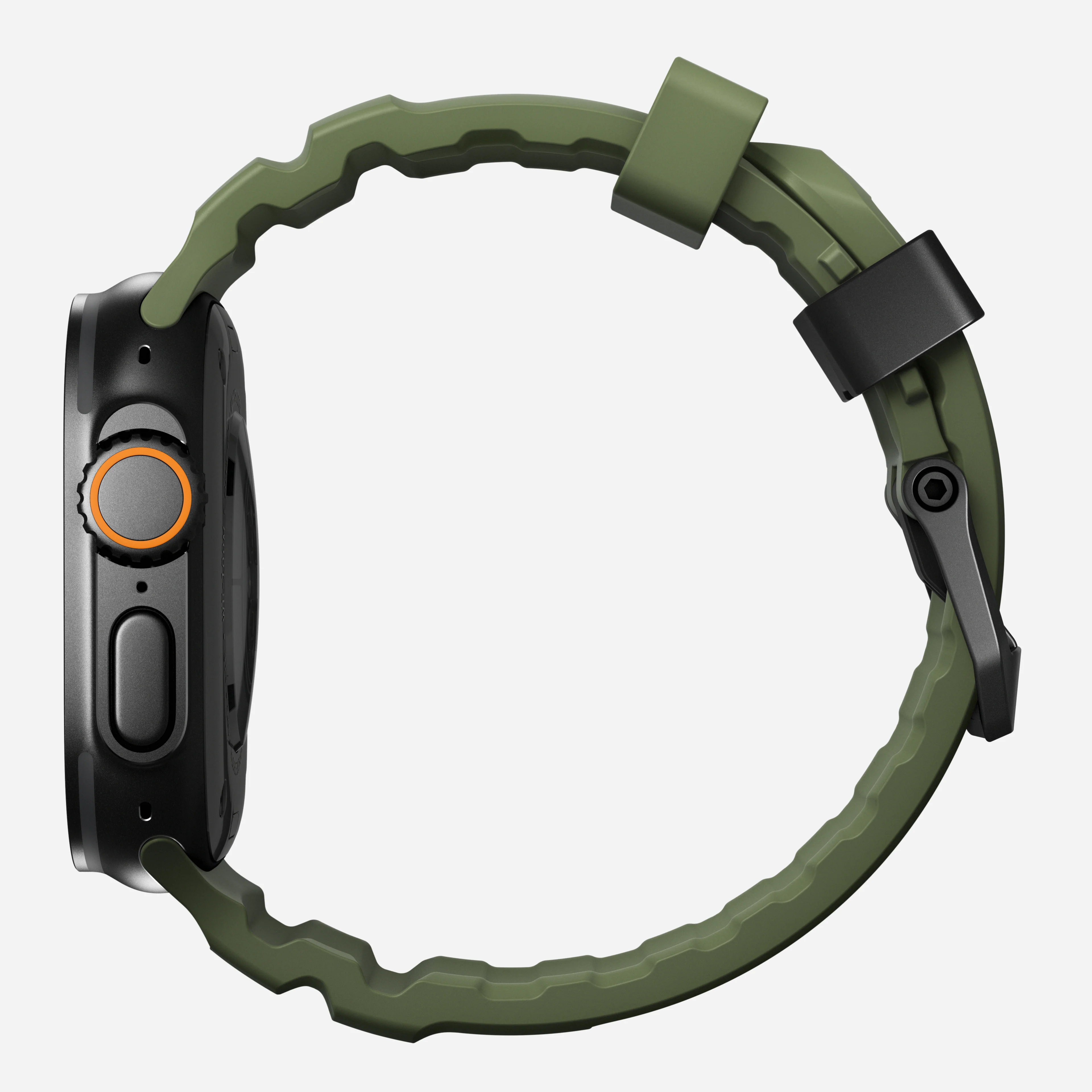 Nomad Rocky Point Band for Apple Watch 42-49 & Ultra 1 - 3 - Forest Green (Black Hardware)