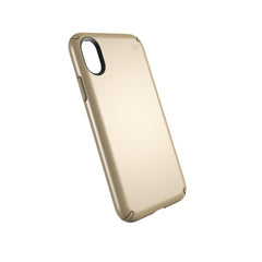 Speck Presidio Metallic IMPACTIUM Case For iPhone XS / X - Gold (BONUS Screen Protector!!)