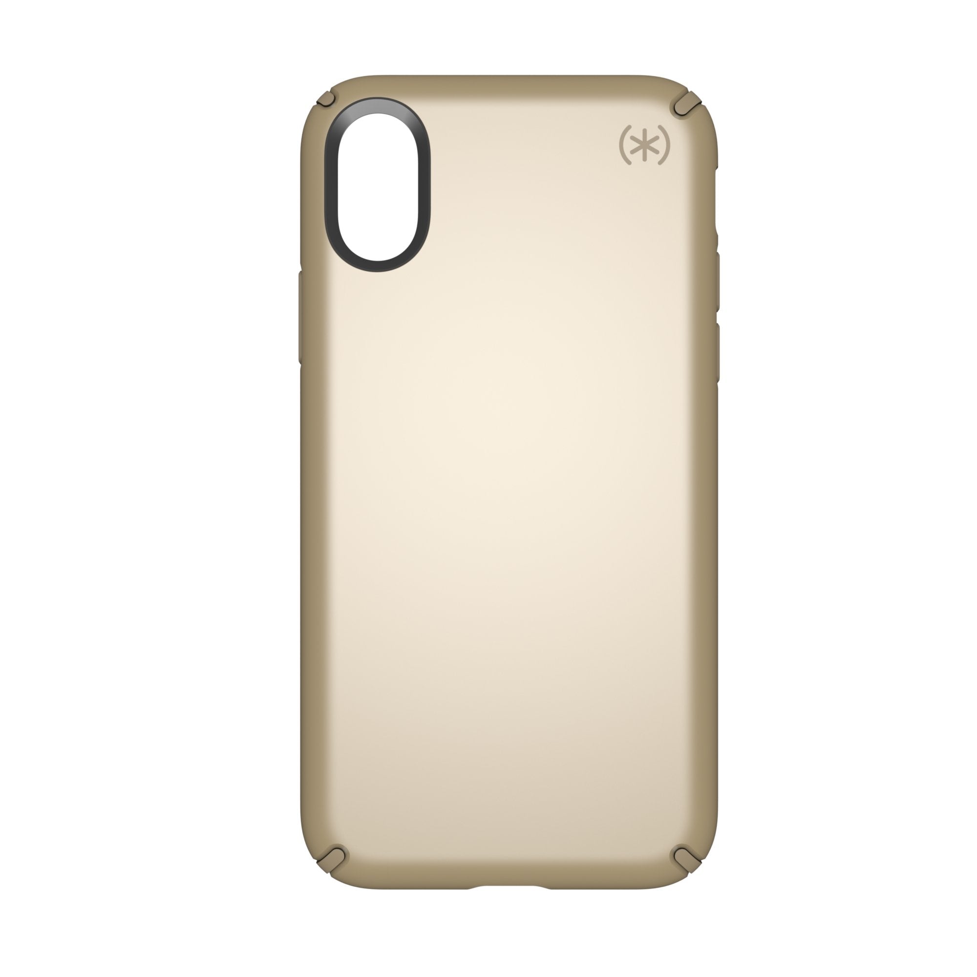 Speck Presidio Metallic IMPACTIUM Case For iPhone XS / X - Gold (BONUS Screen Protector!!)