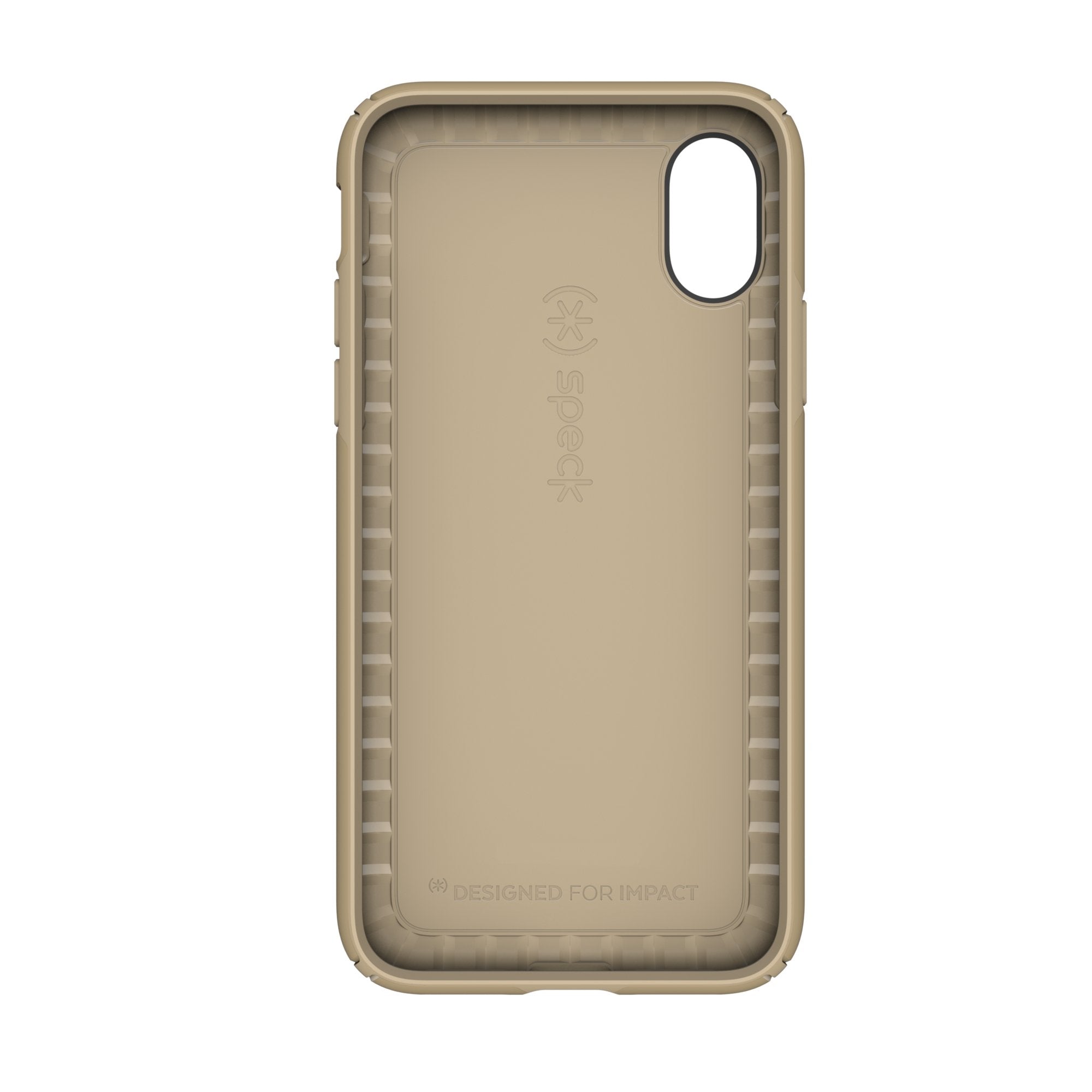 Speck Presidio Metallic IMPACTIUM Case For iPhone XS / X - Gold (BONUS Screen Protector!!)