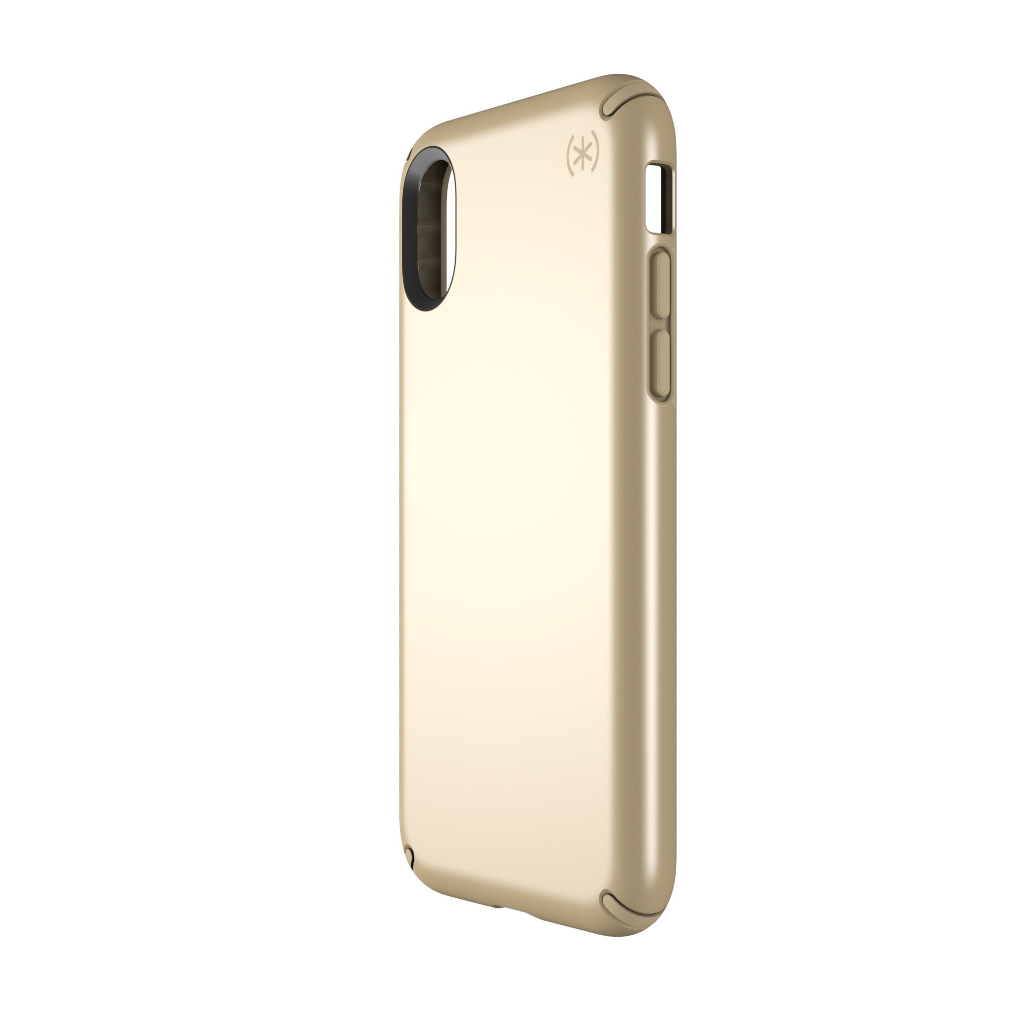 Speck Presidio Metallic IMPACTIUM Case For iPhone XS / X - Gold (BONUS Screen Protector!!)