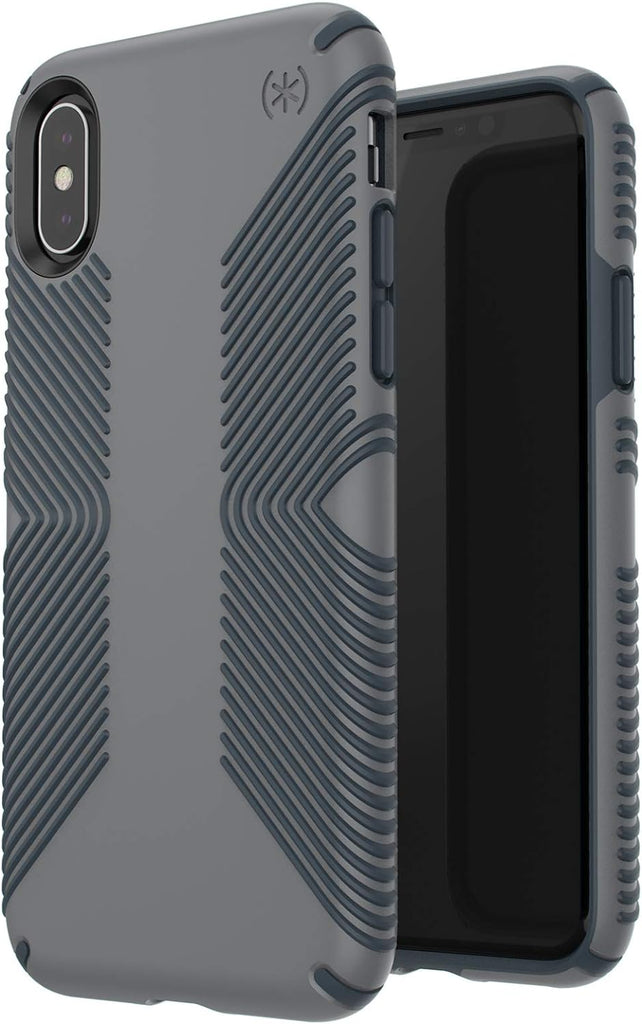 Speck Presidio Grip 3M / 10FT Drop Protection Slim Rugged Case For iPhone X / XS - Grey