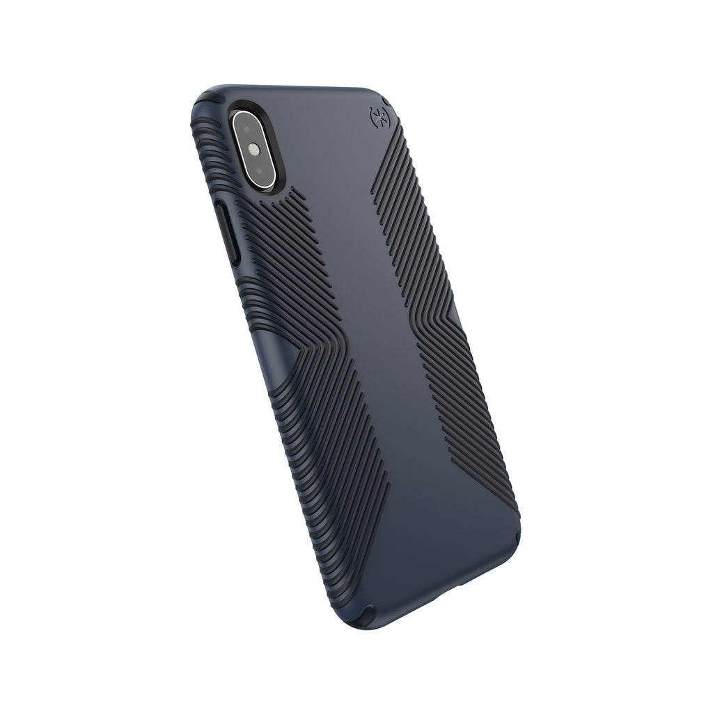 Speck Presidio Grip 3M / 10FT Drop Protection Slim Rugged Case For iPhone XS Max - Eclipse Blue/Carbon Black