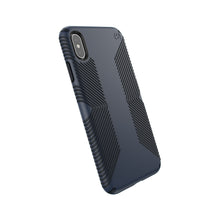 Load image into Gallery viewer, Speck Presidio Grip 3M / 10FT Drop Protection Slim Rugged Case For iPhone XS Max - Eclipse Blue/Carbon Black