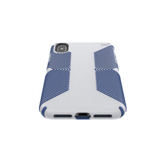 Speck Presidio Grip 3M / 10FT Drop Protection Slim Rugged Case For iPhone XS Max - Microchip Grey & Ballpoint Blue