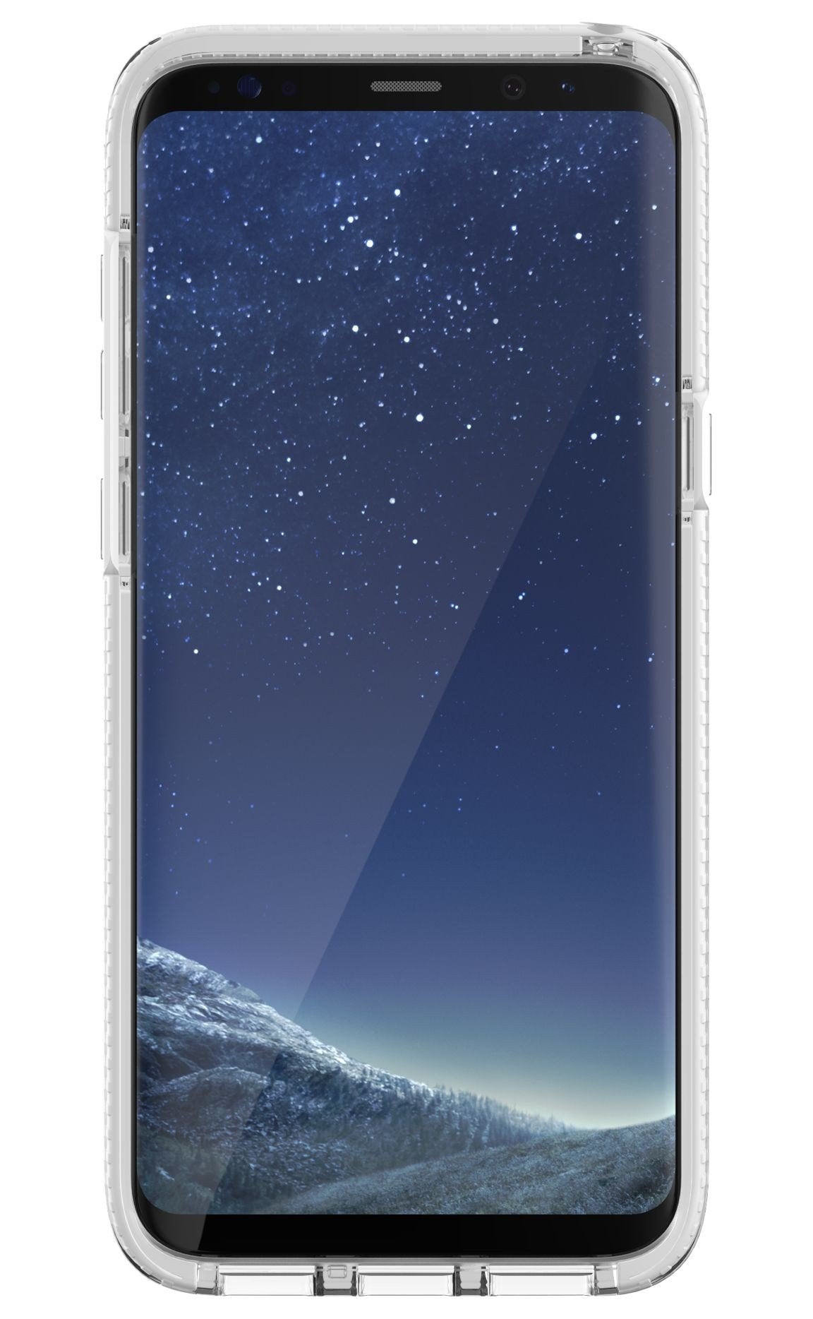 Tech21 Evo Check Slim 3M Drop Protection Rugged Case For Galaxy S8+ Clear White