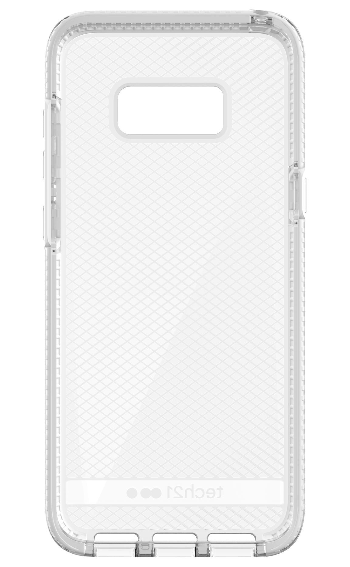 Tech21 Evo Check Slim 3M Drop Protection Rugged Case For Galaxy S8+ Clear White