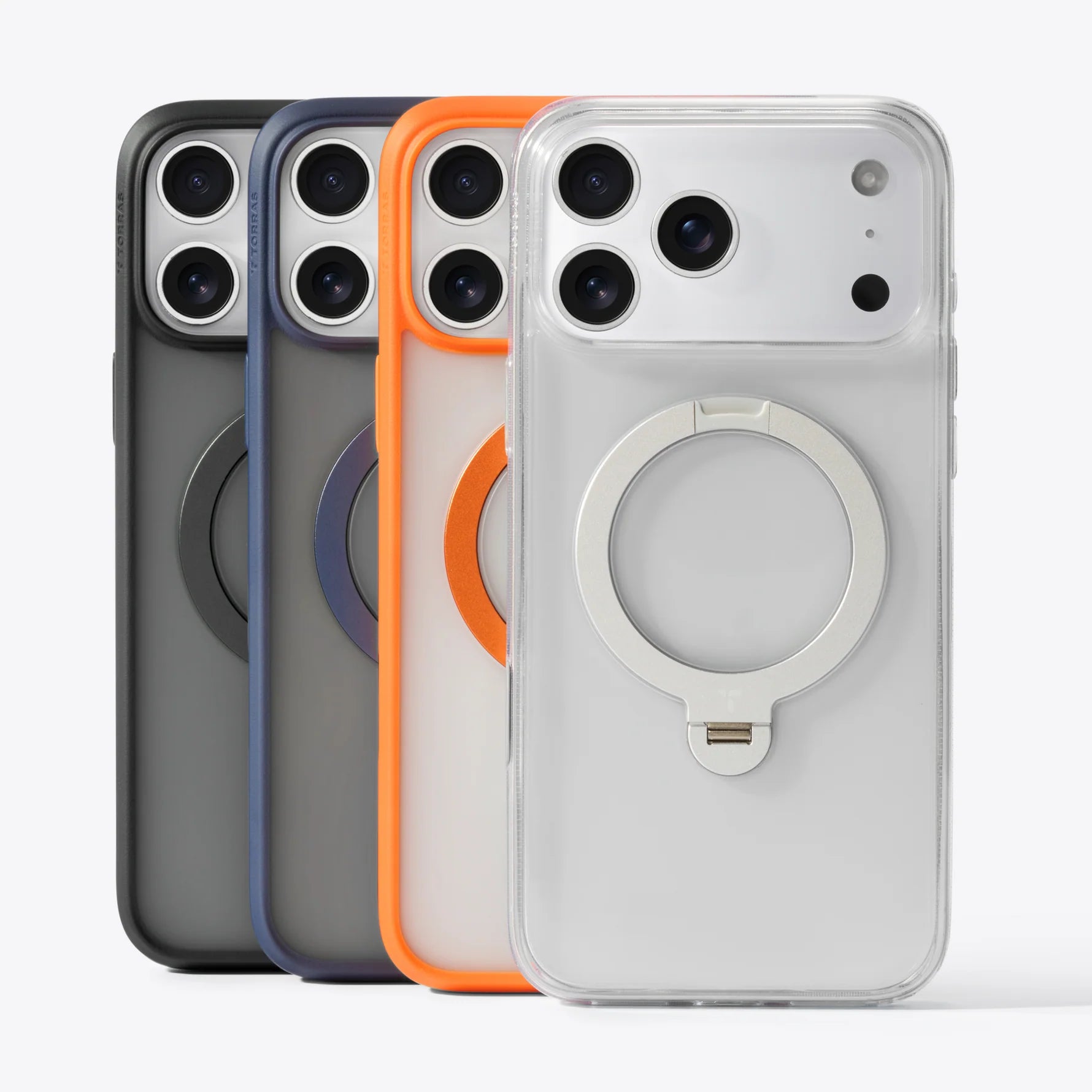 Torras Ostand Spin MagSafe Case iPhone 17 Pro Max - Clear