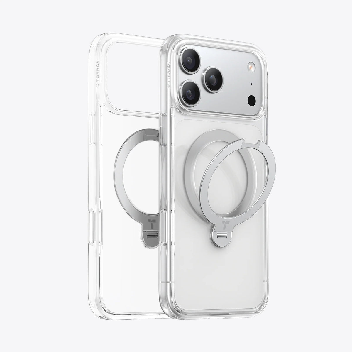 Torras Ostand Spin MagSafe Case iPhone 17 Pro Max - Clear