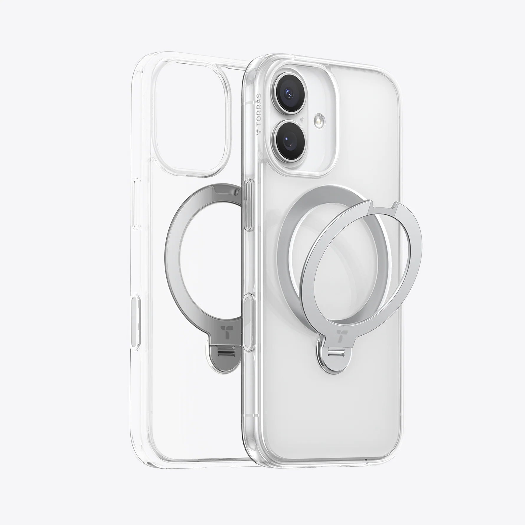 Torras Ostand Spin MagSafe Case iPhone 17 - Clear