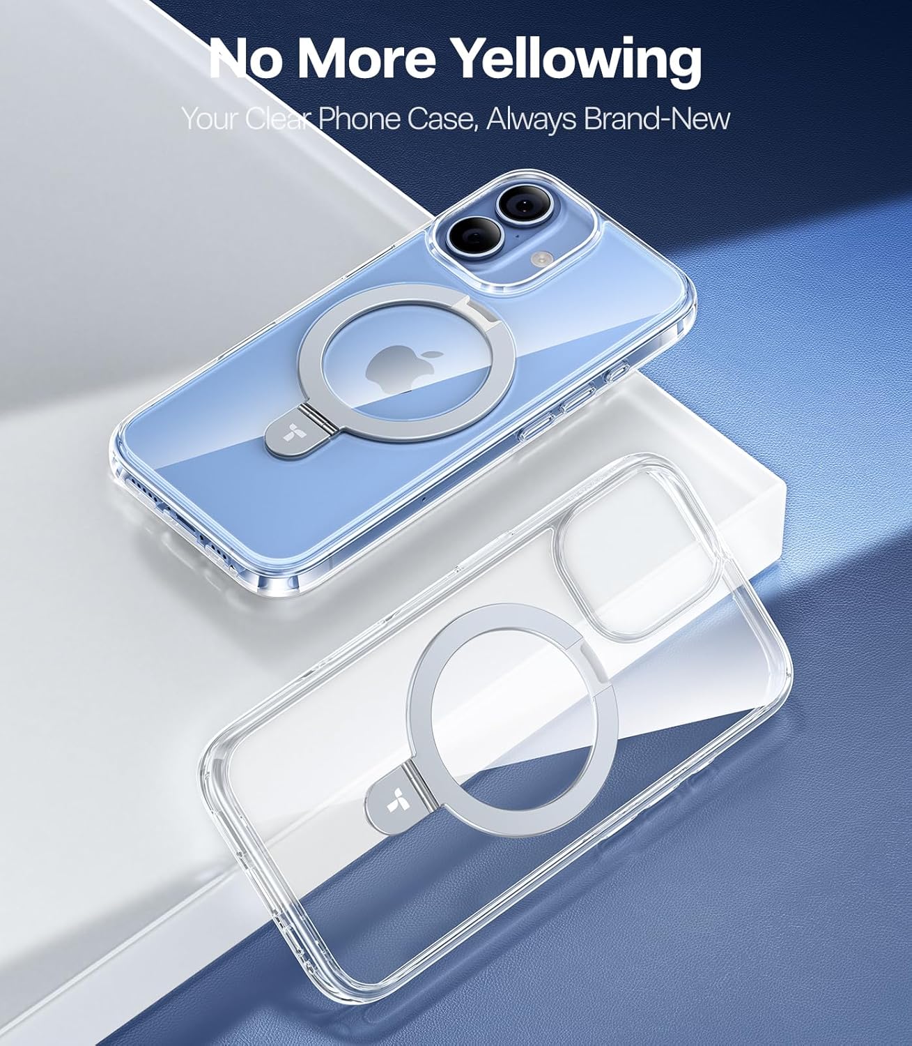 Torras Ostand Spin MagSafe Case iPhone 17 - Clear