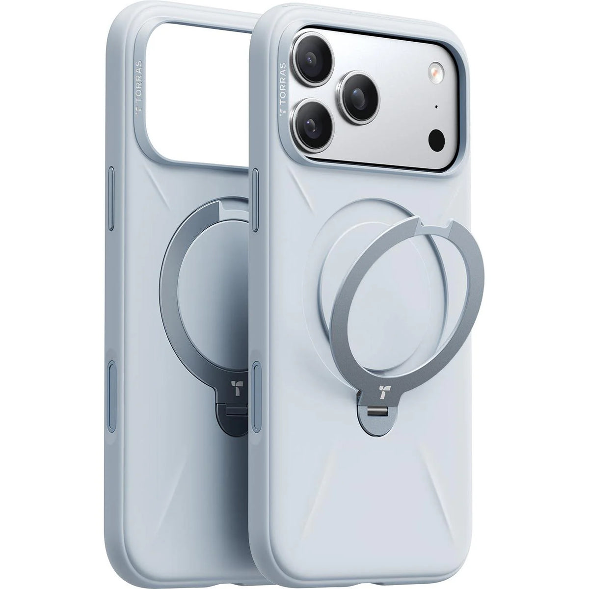 Torras Ostand Silicone MagSafe Case iPhone 17 Pro - Baby Blue
