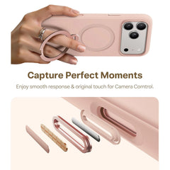 Torras Ostand Silicone MagSafe Case iPhone 17 Pro Max - Rain Mist Pink