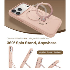 Torras Ostand Silicone MagSafe Case iPhone 17 Pro Max - Rain Mist Pink