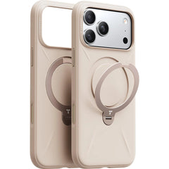 Torras Ostand Silicone MagSafe Case iPhone 17 Pro Max - Modern Brown