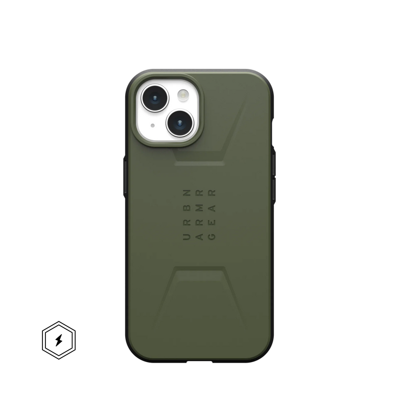 UAG Civilian Magsafe Rugged Slim Case iPhone 15 Plus 6.7 Olive Drab