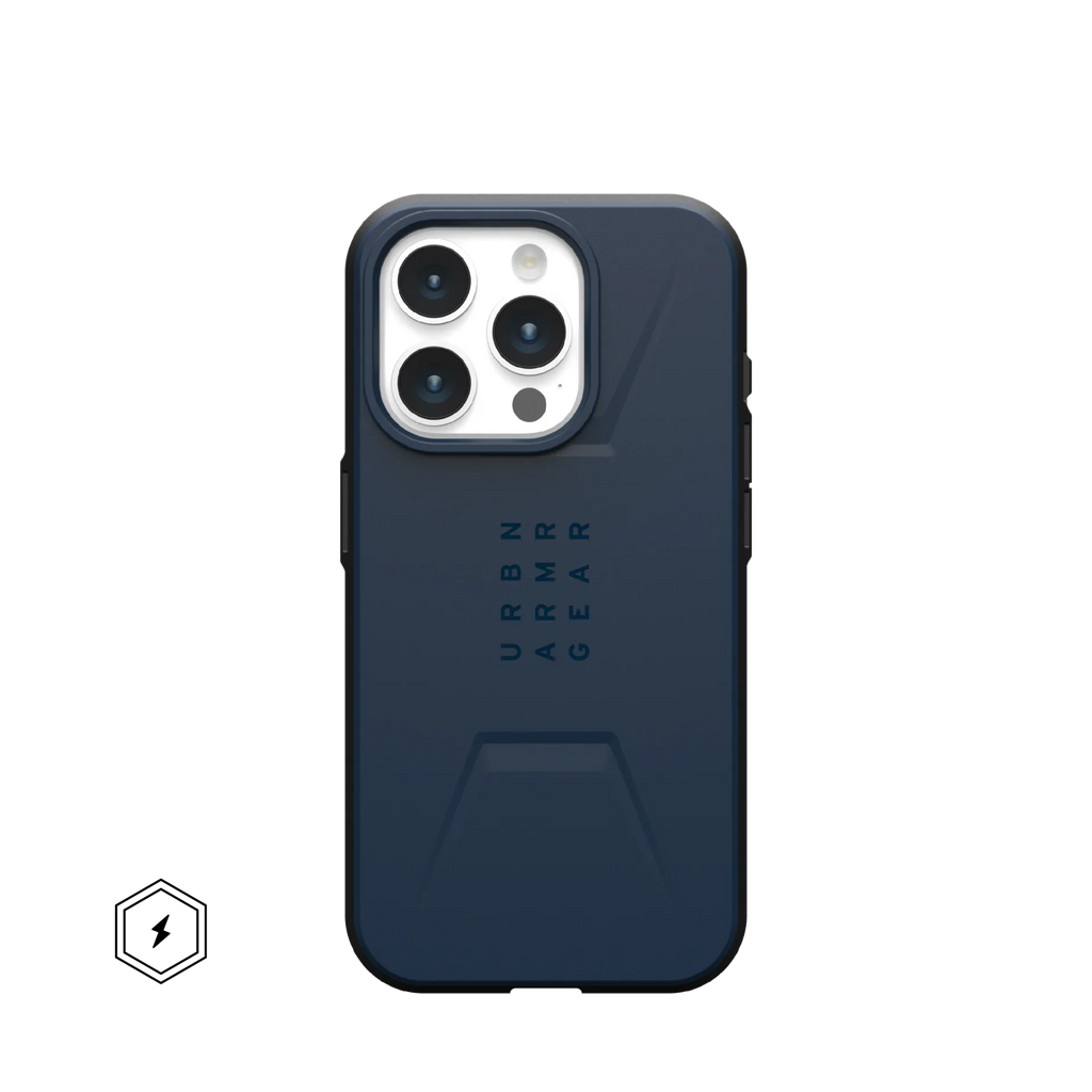 UAG Civilian MagSafe Rugged Slim Case iPhone 15 Pro 6.1 Mallard Blue