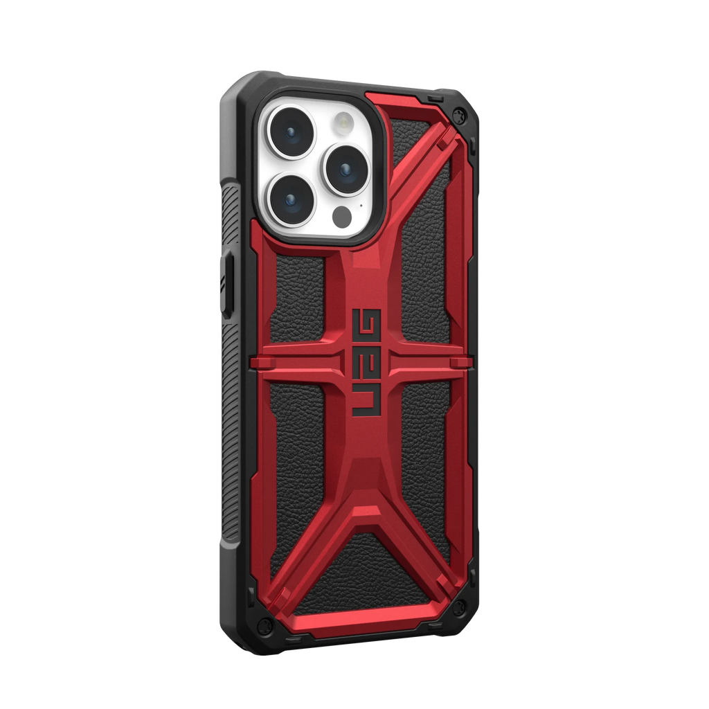 UAG Monarch Rugged Tough Case iPhone 15 Pro Max 6.7 Crimson Red
