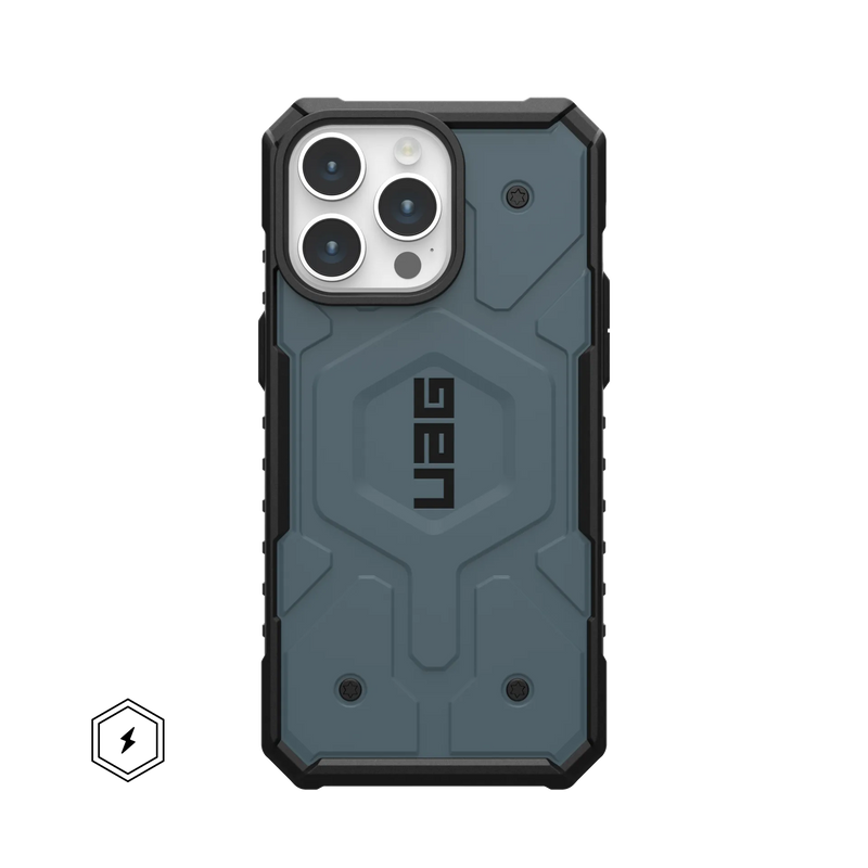 UAG Pathfinder MagSafe with ACTION BUTTON Case iPhone 15 Pro Max 6.7 Cloud Blue