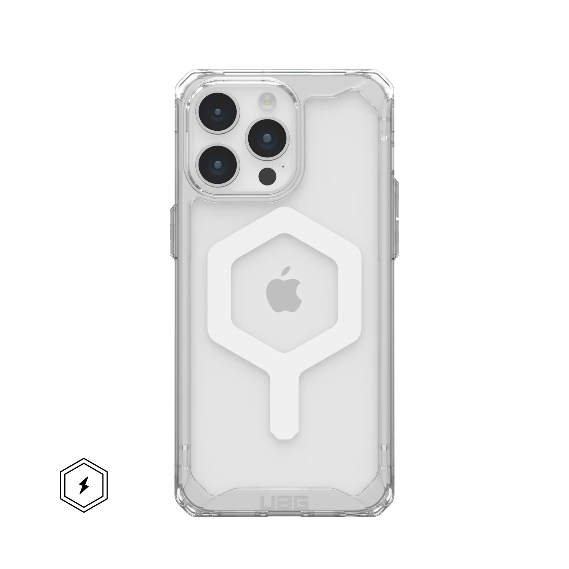 UAG Plyo Clear & MagSafe Case iPhone 15 Pro Max 6.7 Ice White