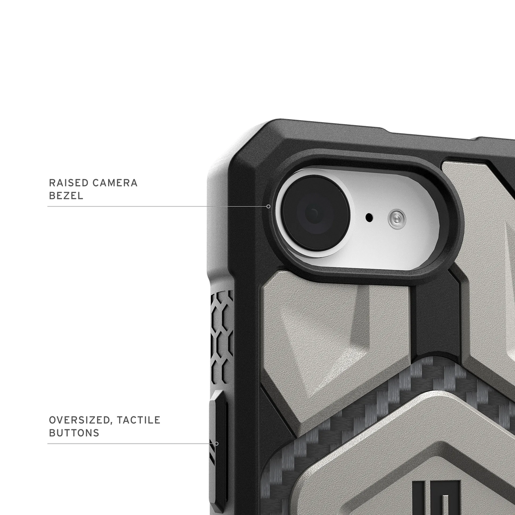 UAG Monarch Pro Rugged Case iPhone 16e 6.1 - Titanium