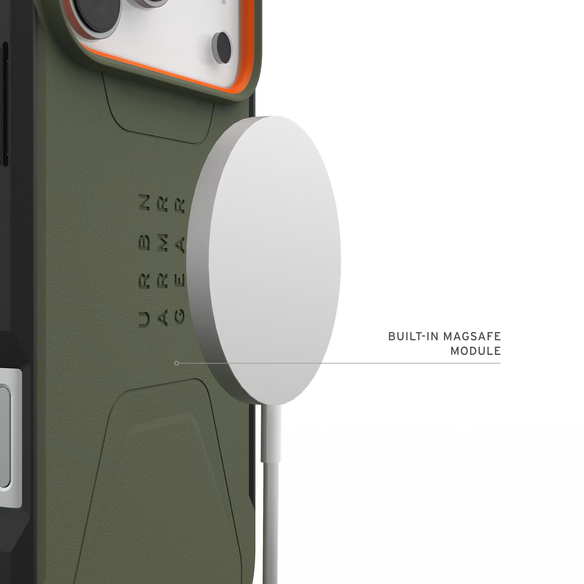 Civilian MagSafe Case for iPhone 18 Pro Max 6.9 in Olive/Orange - UAG
