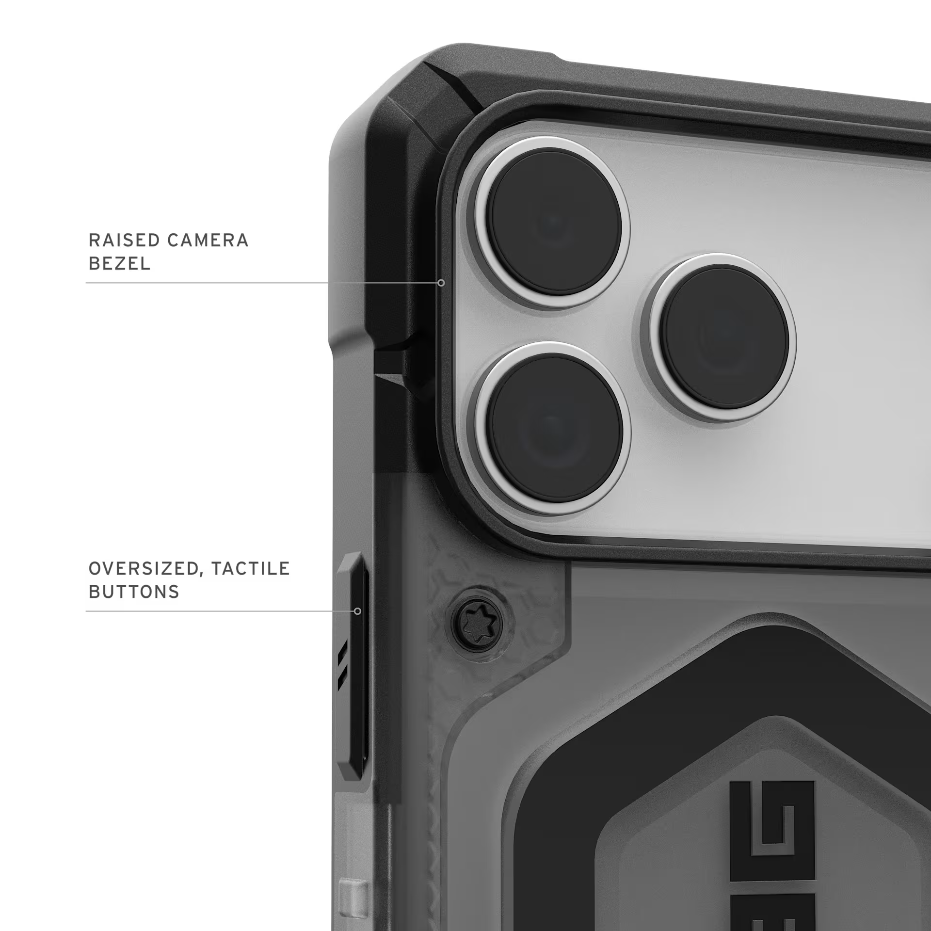 Pathfinder Clr MagSafe Case for iPhone 18 Pro Max 6.9 in Ash/Black - UAG