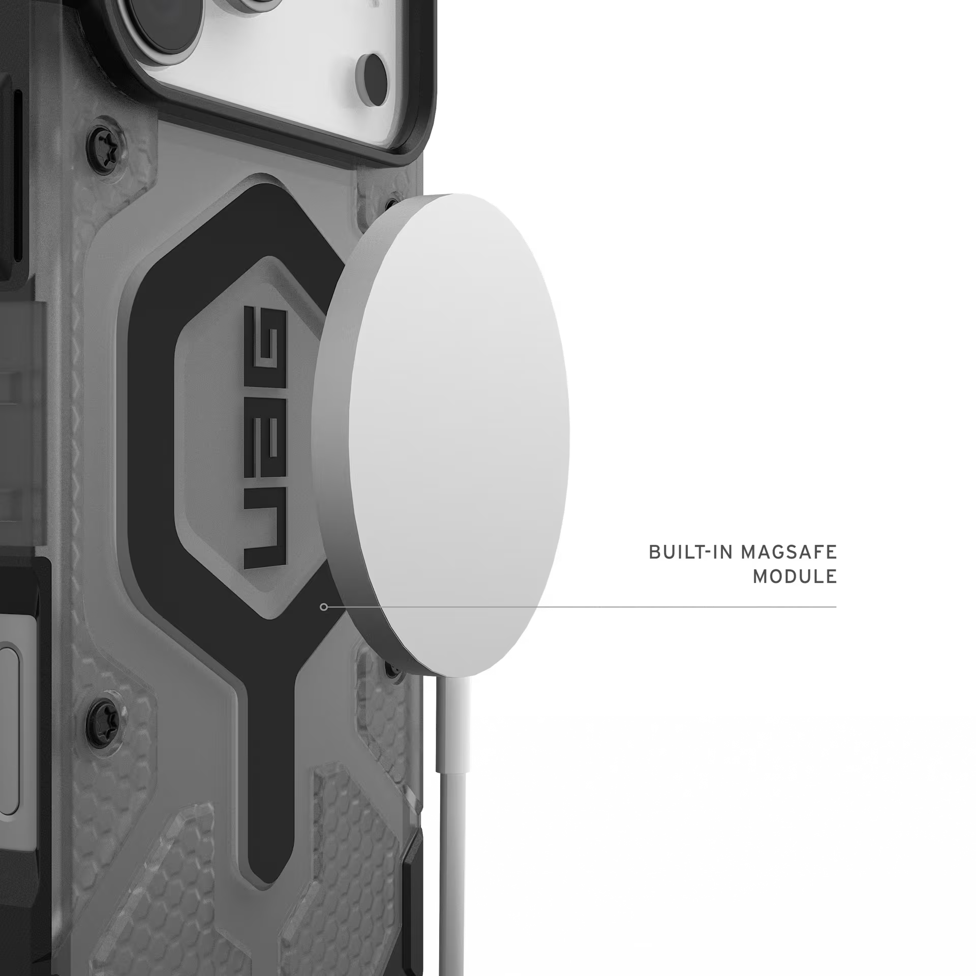 Pathfinder Clr MagSafe Case for iPhone 18 Pro 6.3 in Ash/Black - UAG