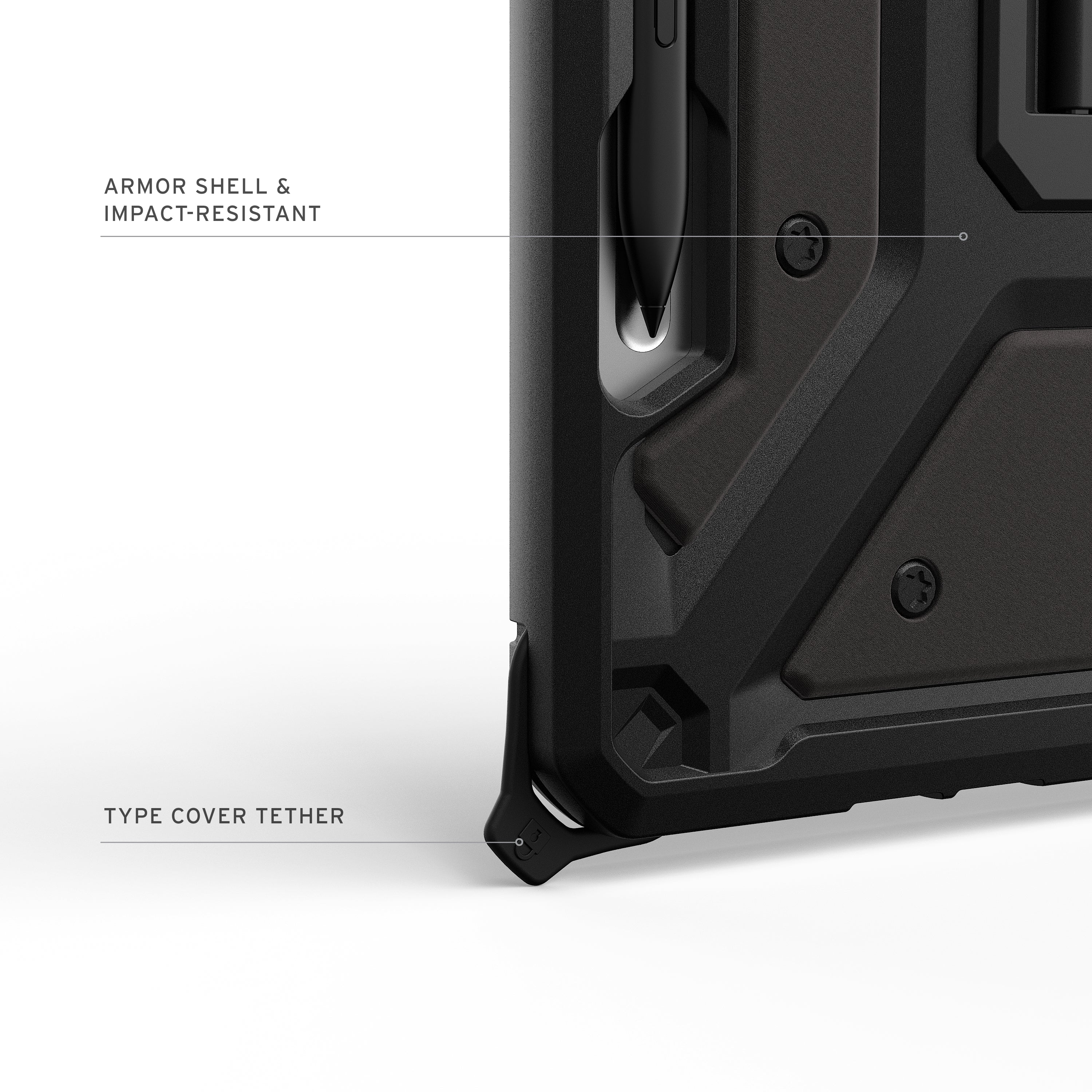 UAG Metropolis SE Case Surface Pro 12 inch 1st ed 2025 -  Black