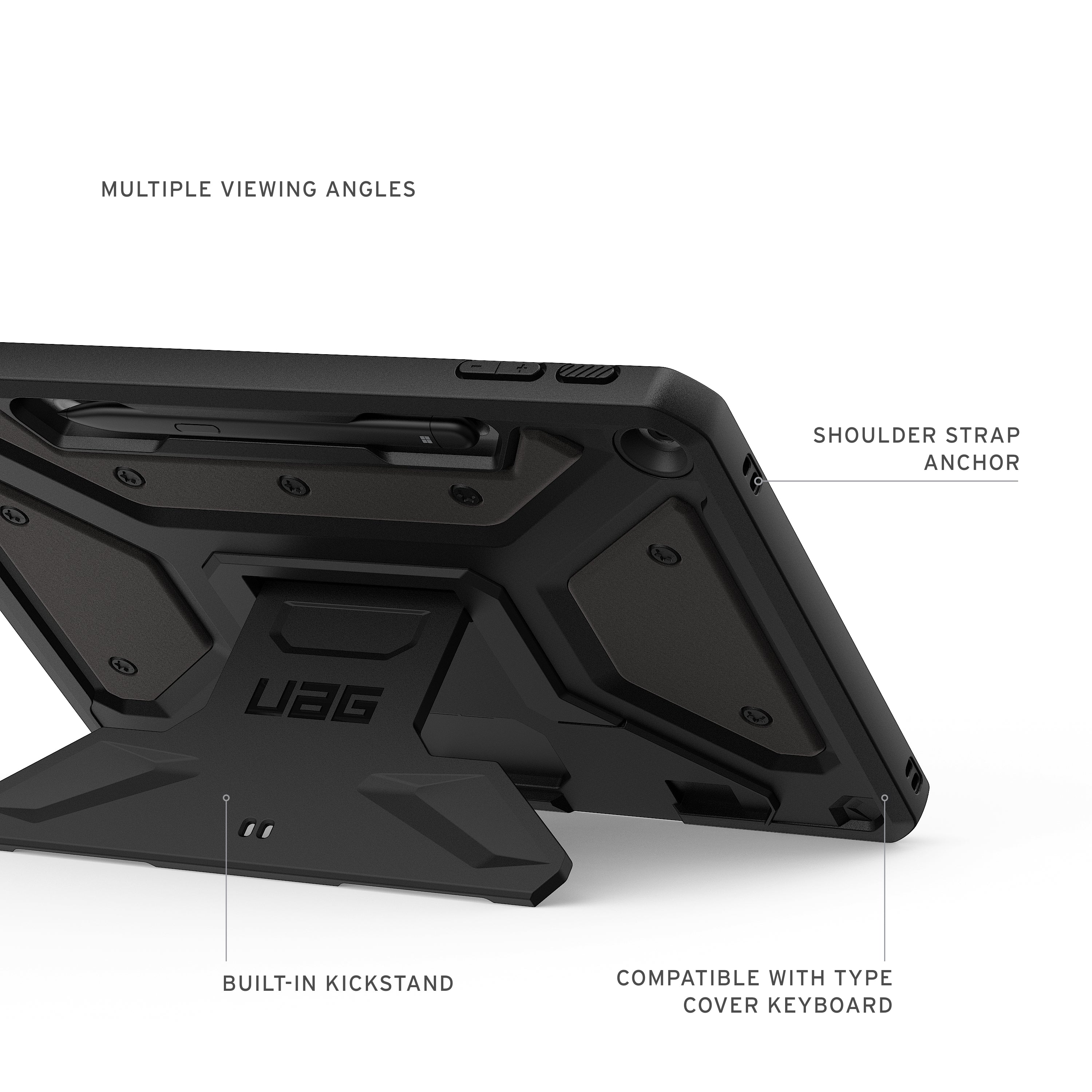 UAG Metropolis SE Case Surface Pro 12 inch 1st ed 2025 -  Black