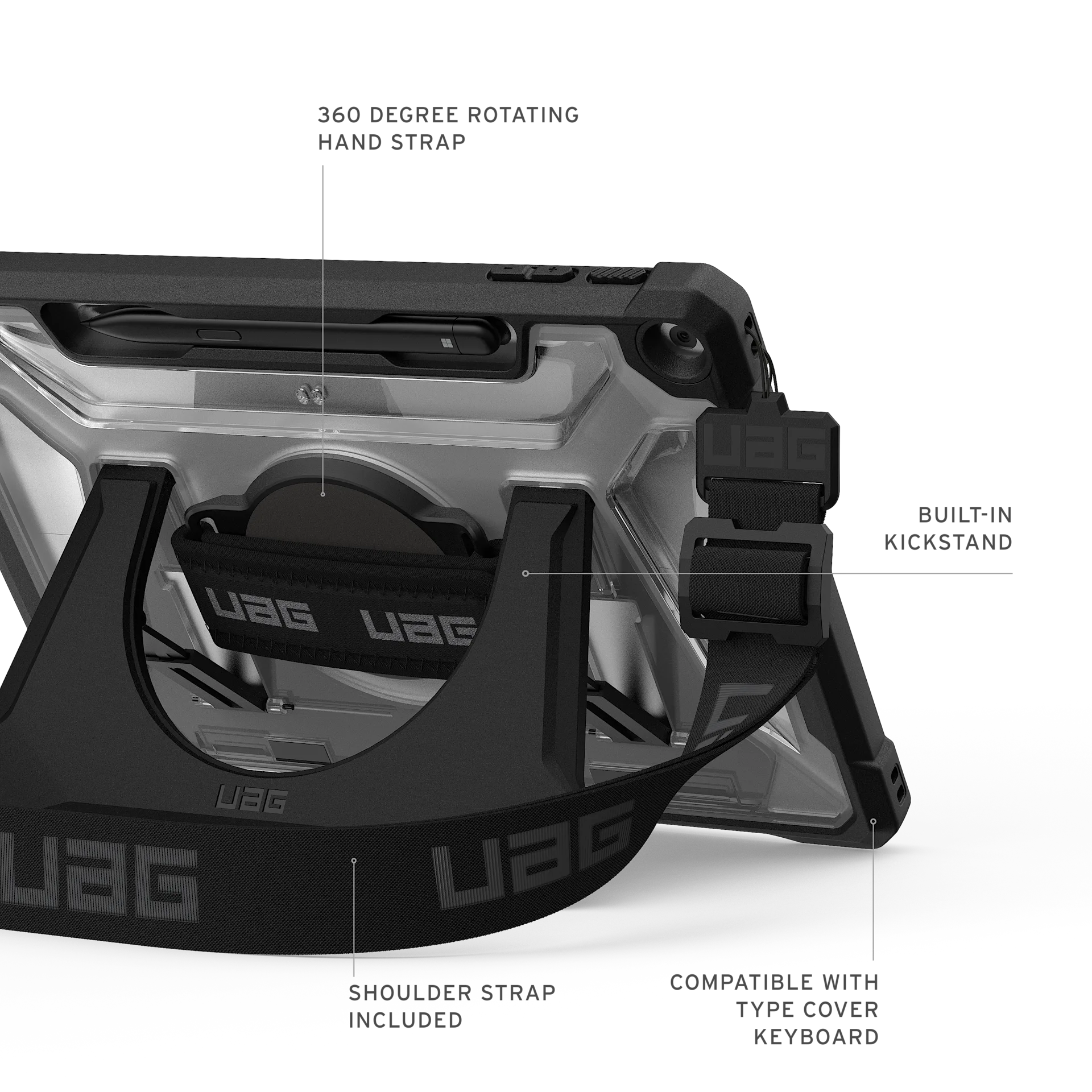 Urban Armor Gear Surface Pro 12 Case – Military Drop-Tested Design