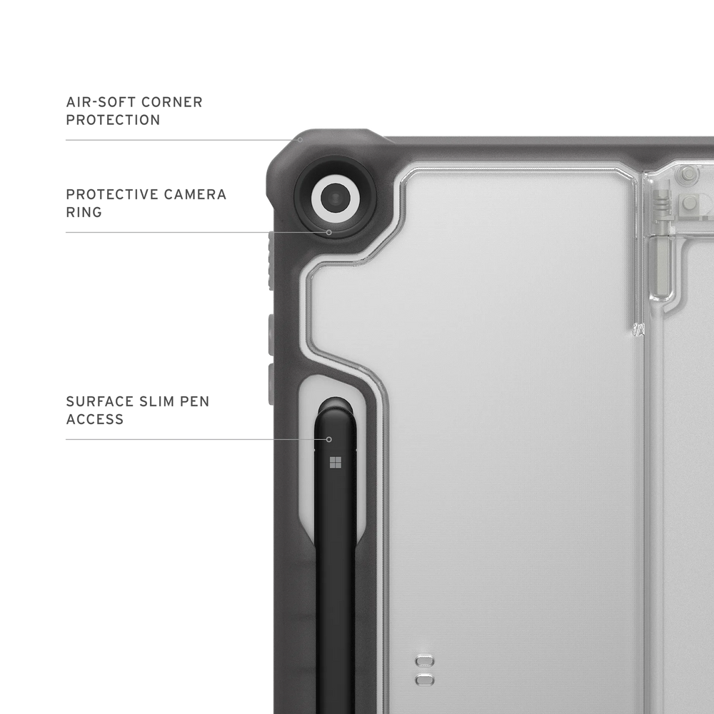 Side Profile of UAG Plyo Case on Microsoft Surface Pro 1st Edition 12"