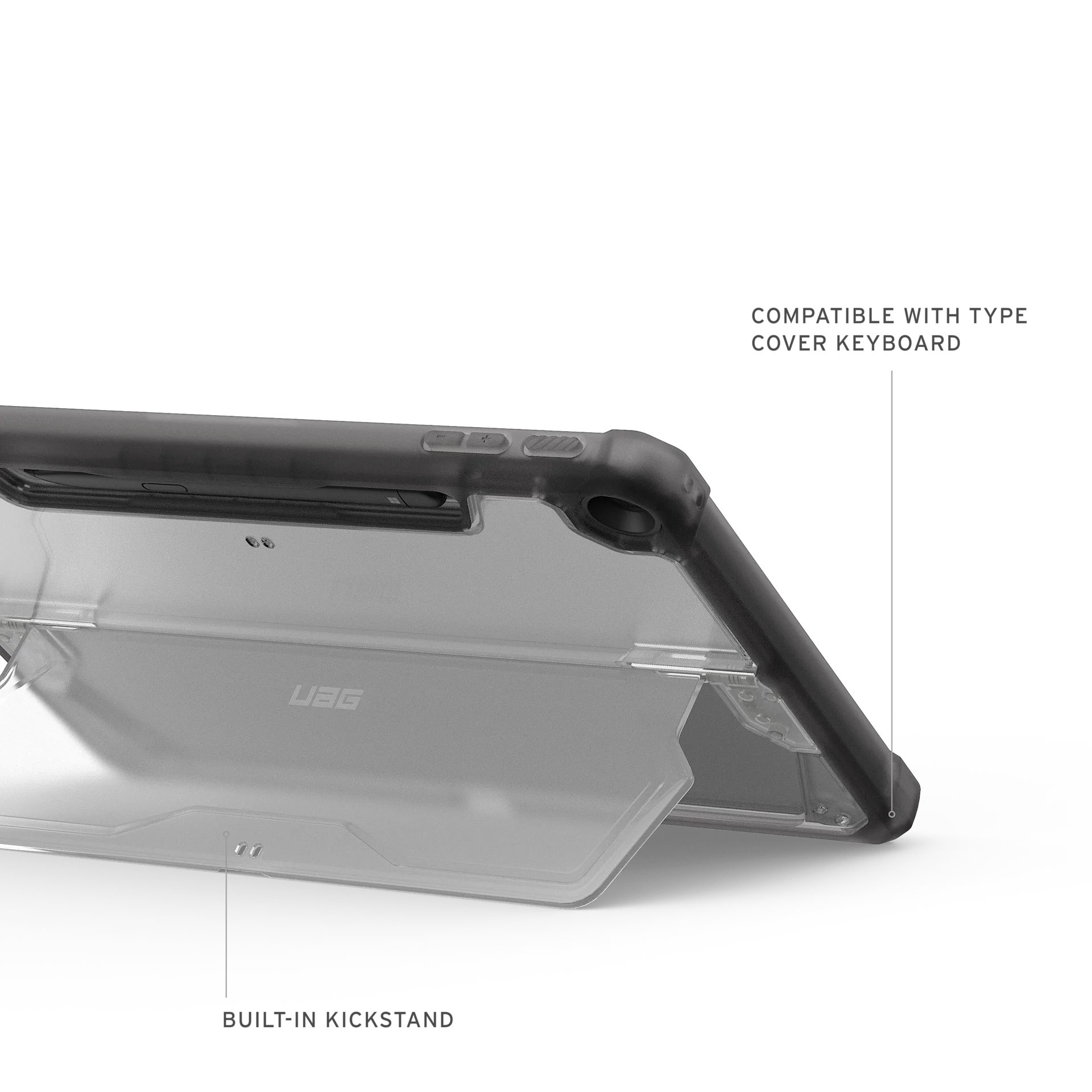 Microsoft Surface Pro 1st Edition 12" in UAG Plyo Case – Built-in Kickstand Display