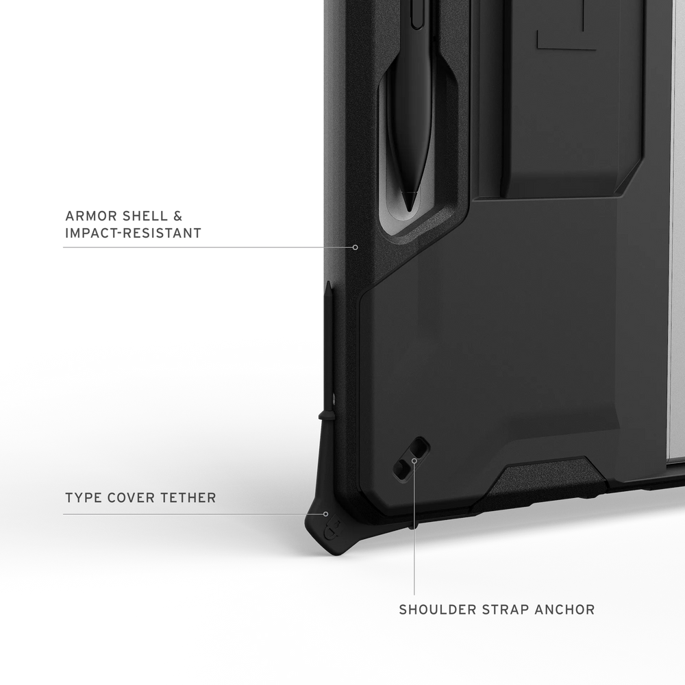 UAG Scout Case Showcasing Surface Pen Holder on Surface Pro 1st Edition 12"