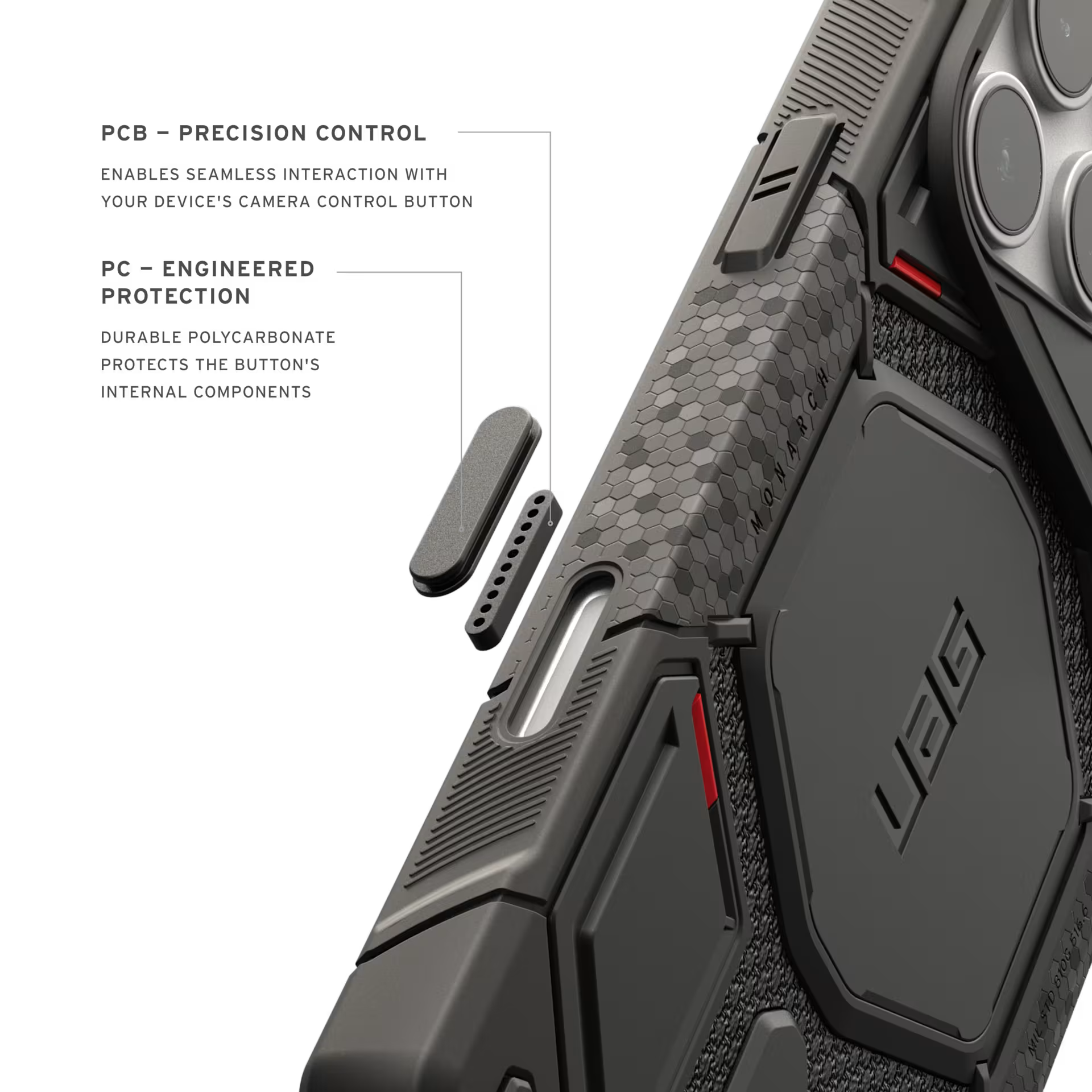 Monarch Pro Case for iPhone 18 Pro Max 6.9 in Kevlar Black - UAG