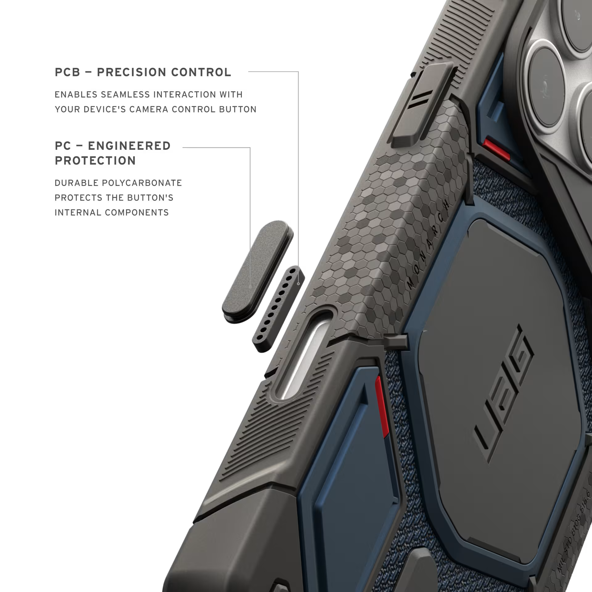 Monarch Pro Case for iPhone 18 Pro 6.3 in Kevlar Mallard - UAG