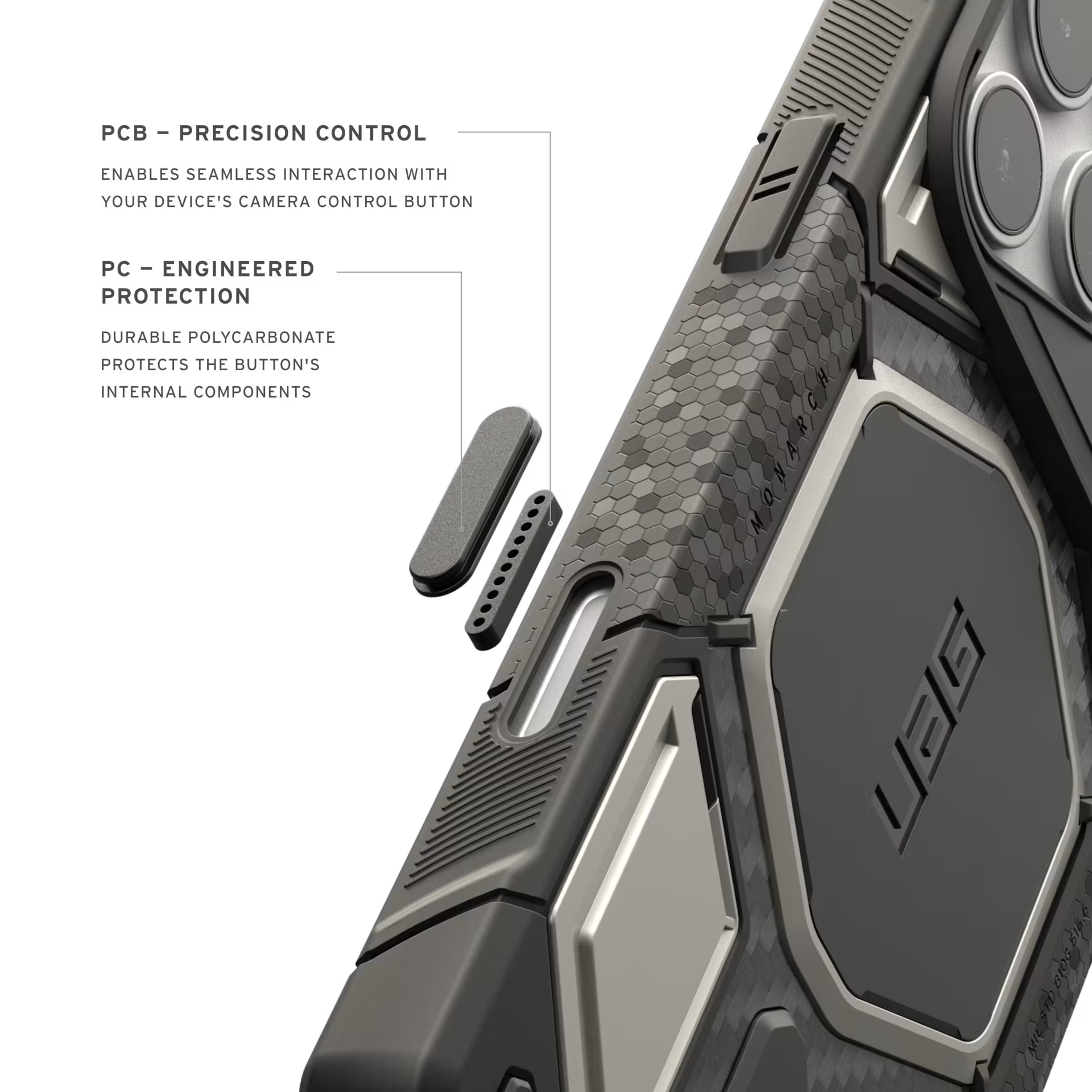Monarch Pro Case for iPhone 18 Pro Max 6.9 in Titanium - UAG