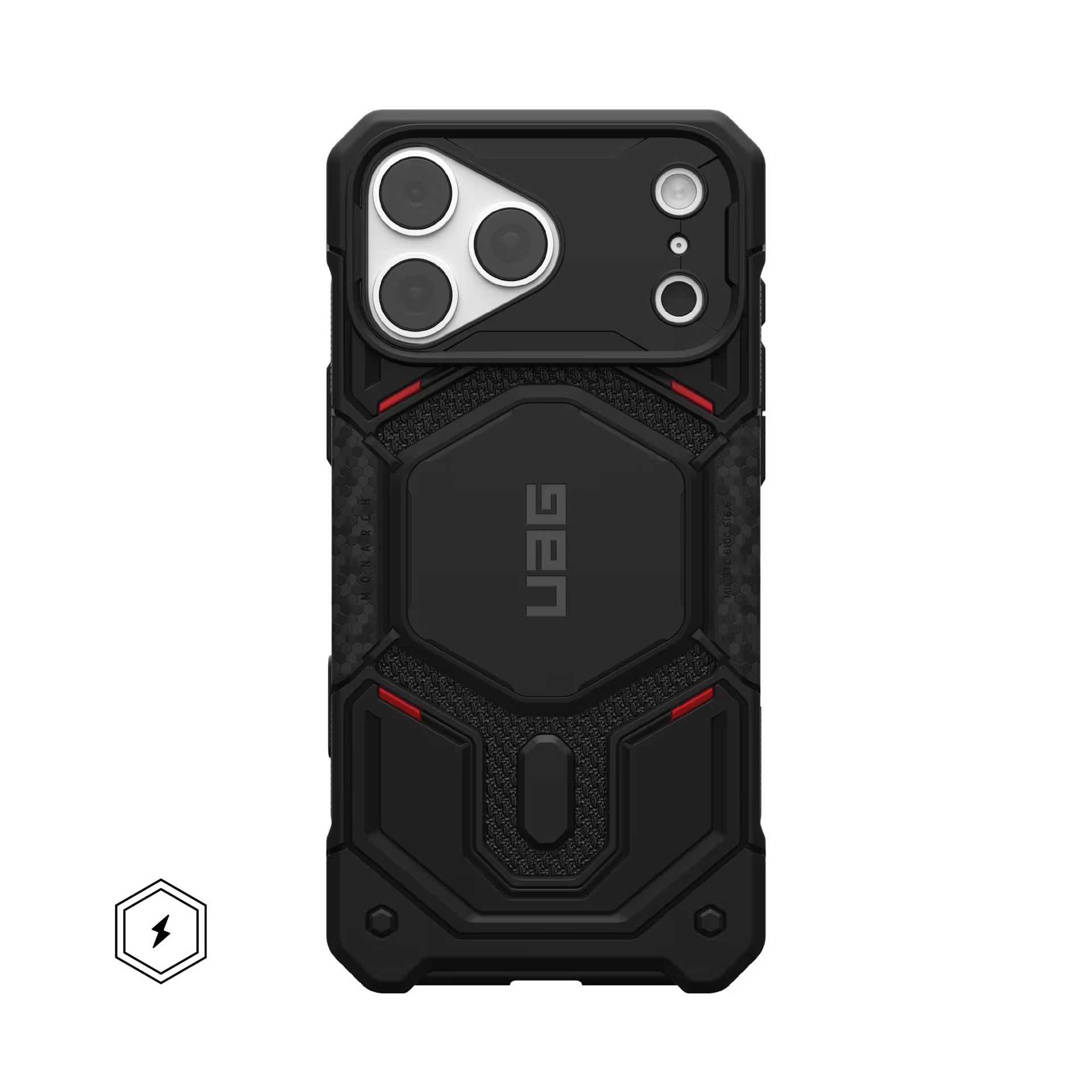 Monarch Pro Case for iPhone 18 Pro 6.3 in Kevlar Black - UAG