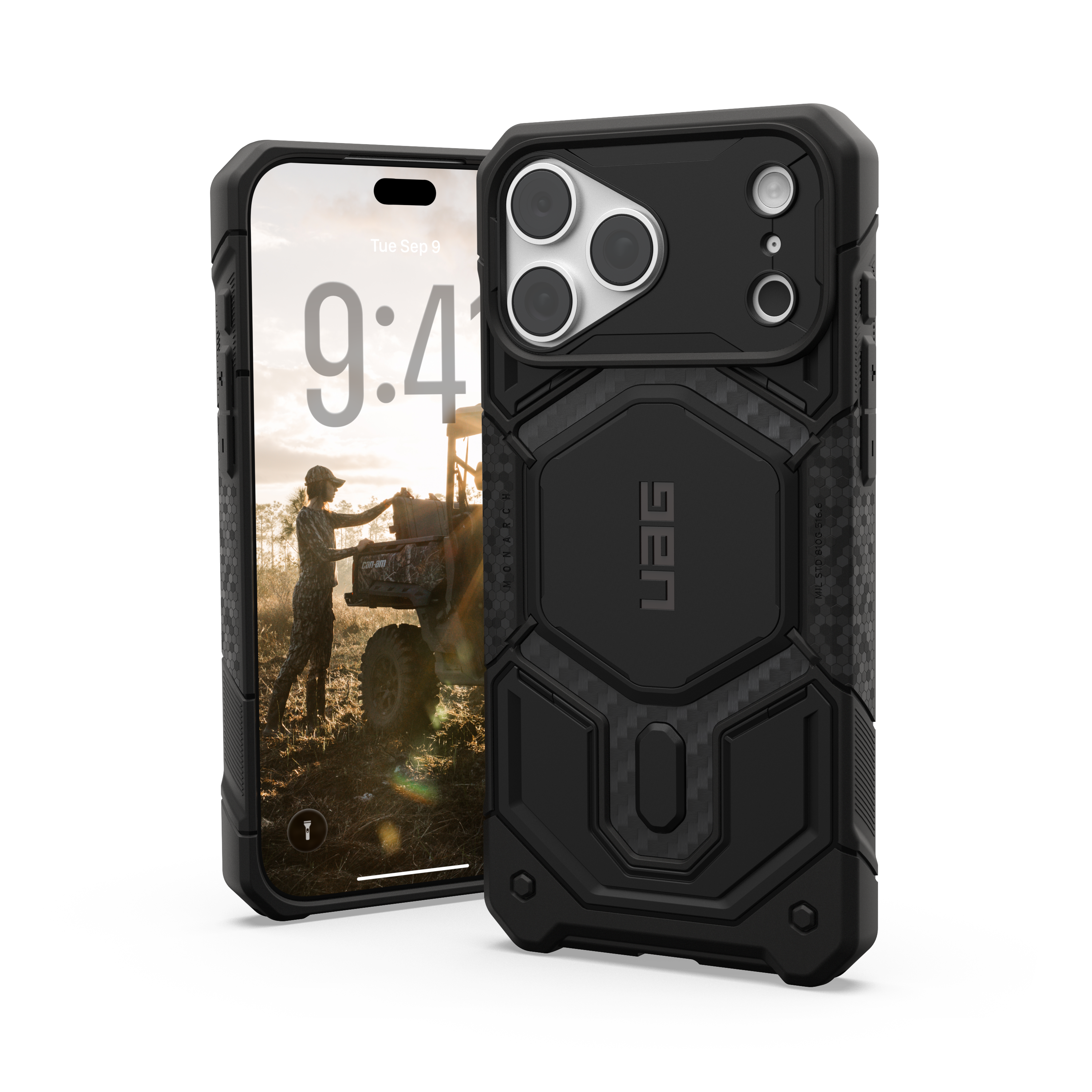 UAG Monarch Pro Case & Camera Button iPhone 18 Pro Max / 17 Pro Max 6.9 - Carbon Fiber