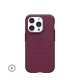 UAG Civilian MagSafe Rugged Slim Case iPhone 15 Pro 6.1 Bordeaux