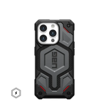 UAG Monarch Pro Rugged MagSafe Case iPhone 15 Pro 6.1 Kevlar Silver