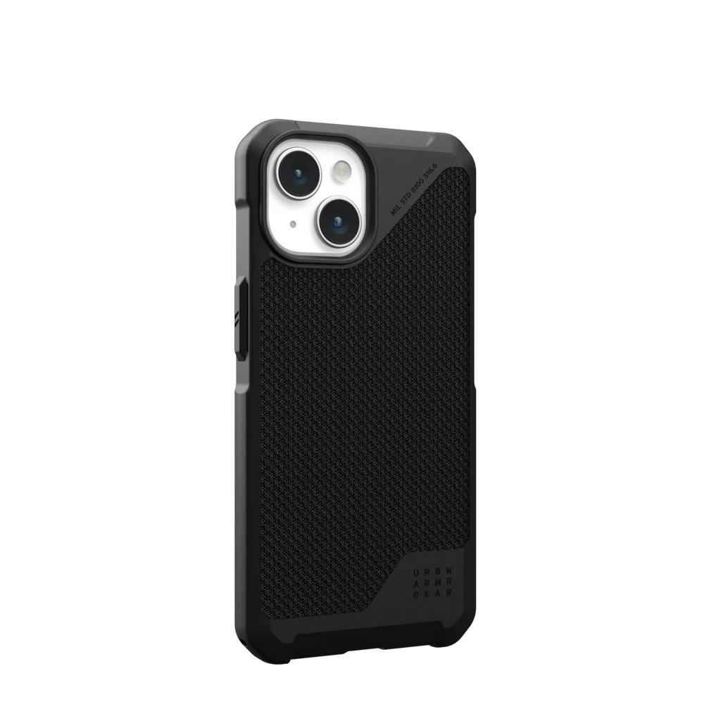 UAG Metropolis LT Rugged Slim Case iPhone 15 Standard 6.1 Kevlar Black