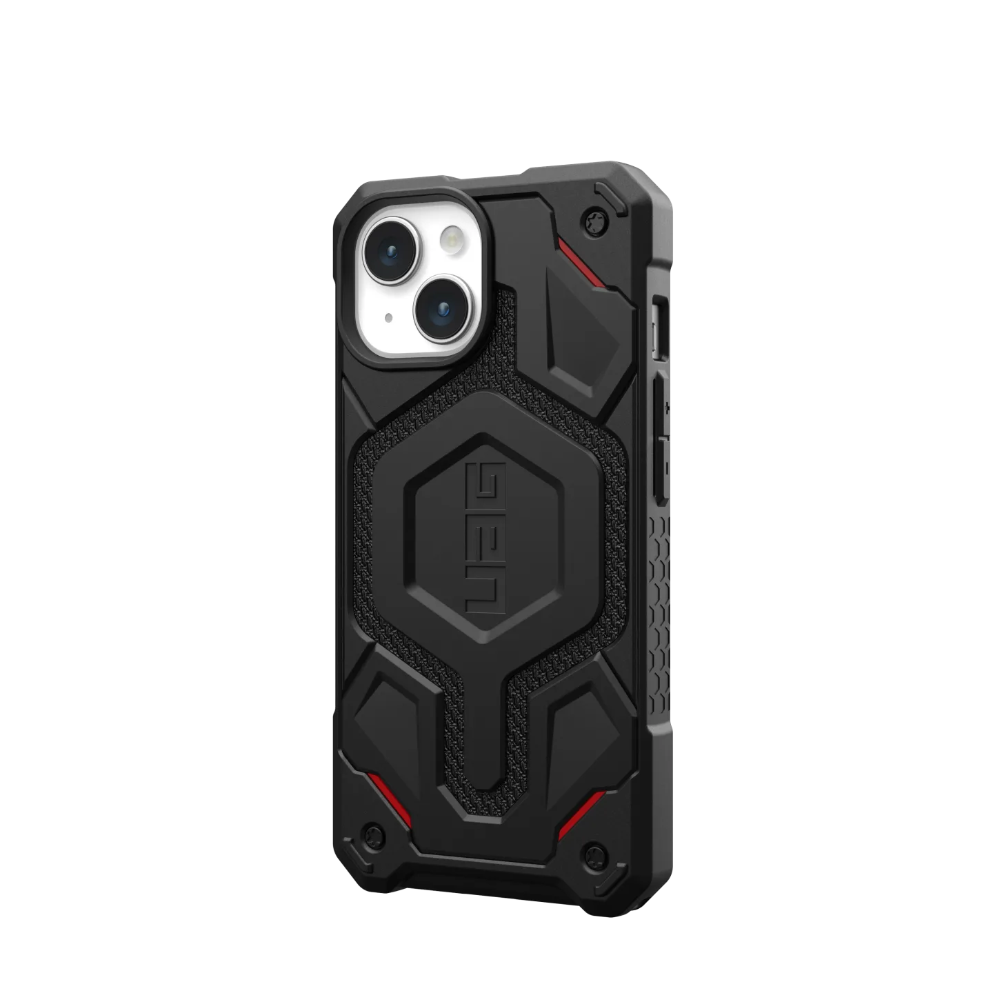 UAG Monarch Pro Rugged MagSafe Case iPhone 16e / 15 / 14 / 13 Standard 6.1 - Kevlar Black