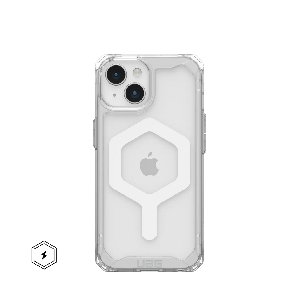 UAG Plyo Clear & MagSafe Case iPhone 15 Standard 6.1 Ice White