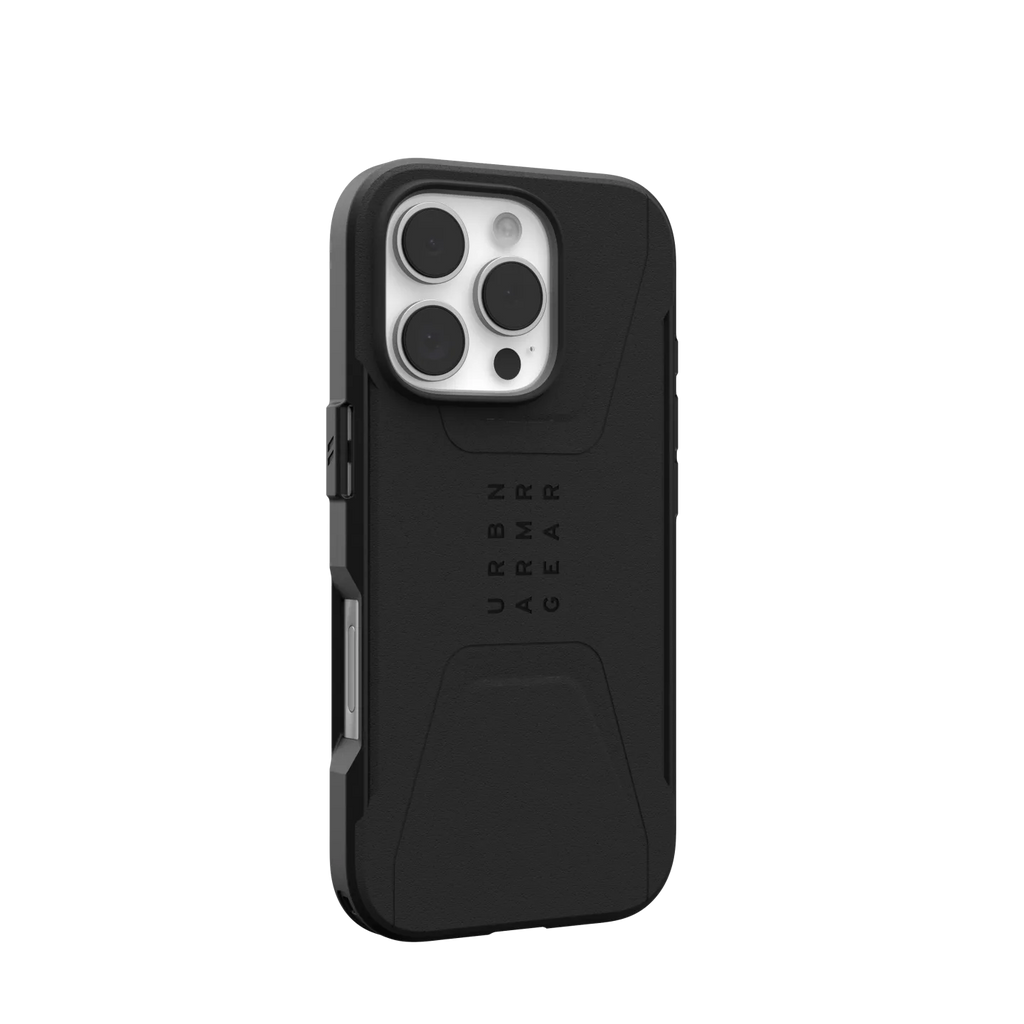 UAG Civilian Rugged Slim iPhone 16 Pro 6.3 Case & MagSafe - Black