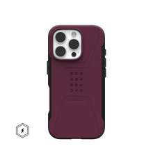 Load image into Gallery viewer, UAG Civilian Rugged Slim iPhone 16 Pro 6.3 Case &amp; MagSafe - Bordeaux